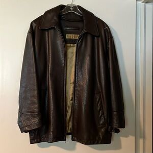 Brown Andrew Marc, New York, zip front jacket size M